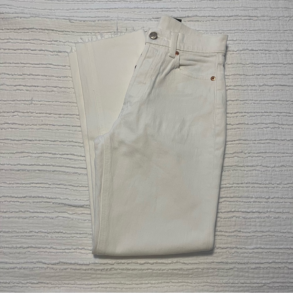 White Gap Jeans CHEEKY STRAIGHT HIGH RISE